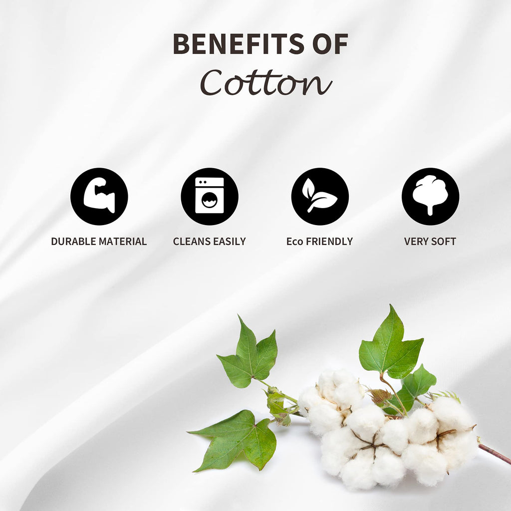 LINENLINK Hotel-Quality 100% Cotton Bed Sheet Set