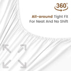 LINENLINK Hotel-Quality 100% Cotton Bed Sheet Set