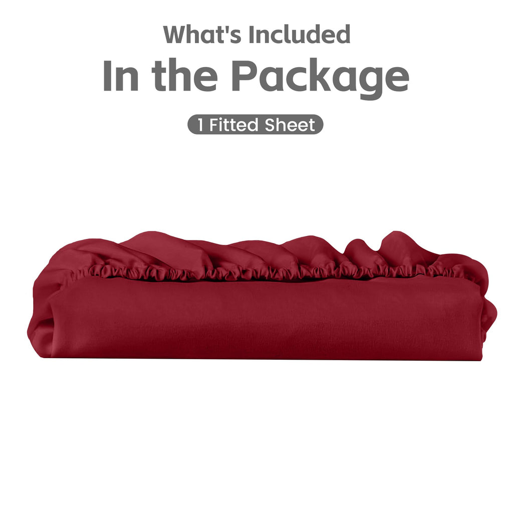 LINENLINK Ultra-Soft Fitted Sheet for Guest Beds