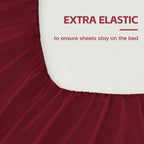 LINENLINK Ultra-Soft Fitted Sheet for Guest Beds