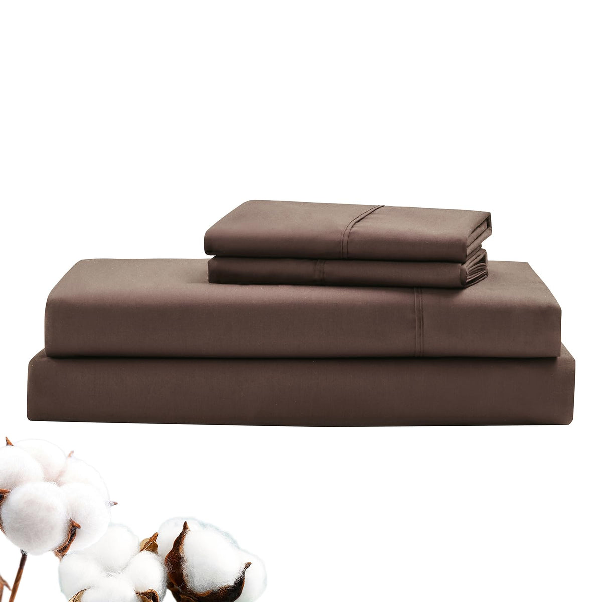 LINENLINK Hotel-Quality 100% Cotton Bed Sheet Set