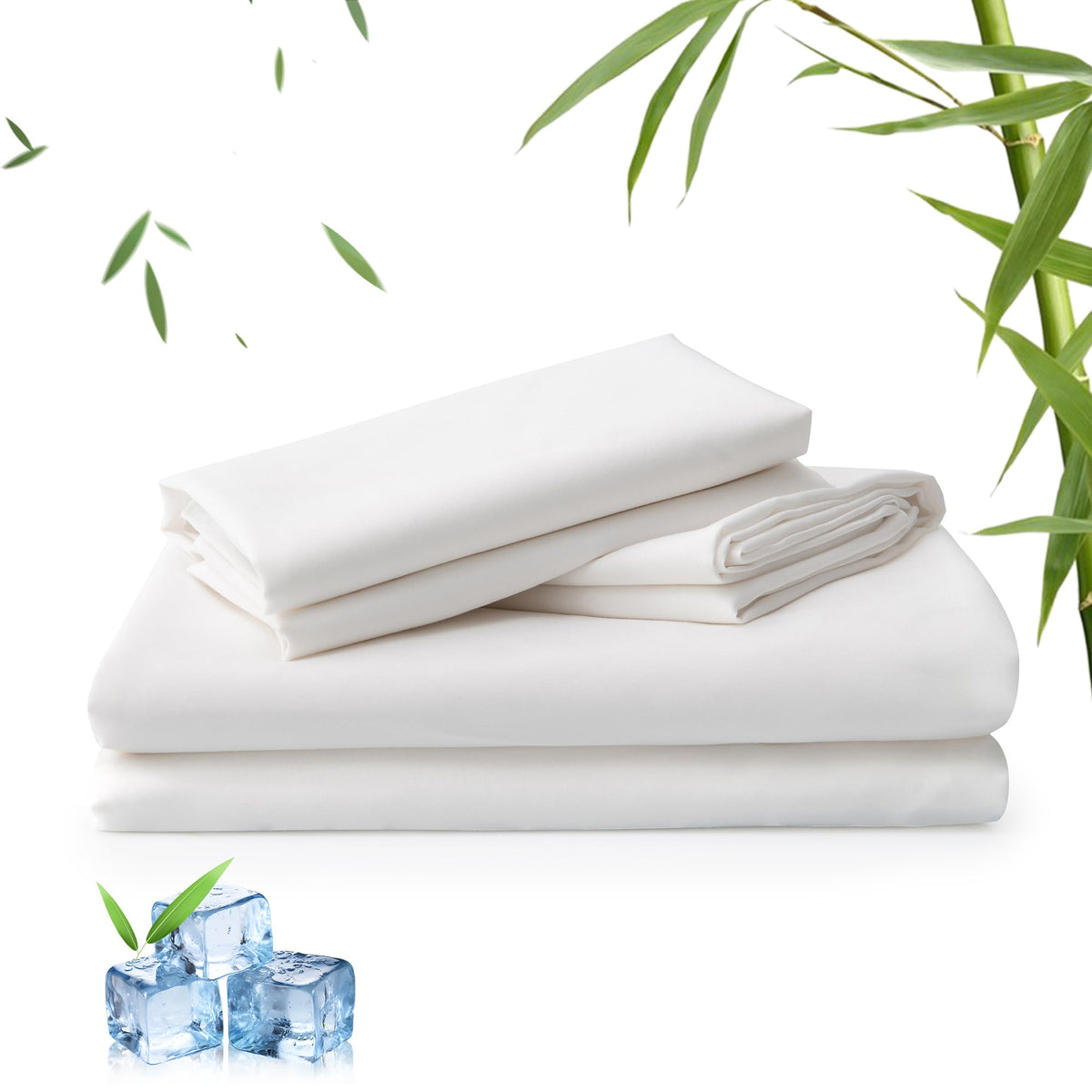 LINENLINK 2000TC Bamboo Sheet Set for Hot Sleepers