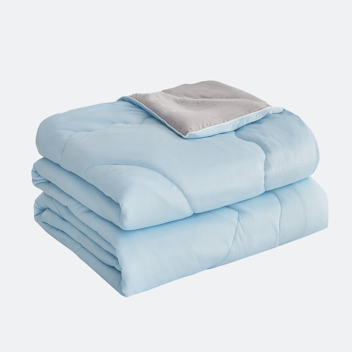 LINENLINK Summer Comforter, Reversible Cooling Blanket with Nylon & Microfiber, Lightweight Quilt for Hot Sleepers, All Season Bedding