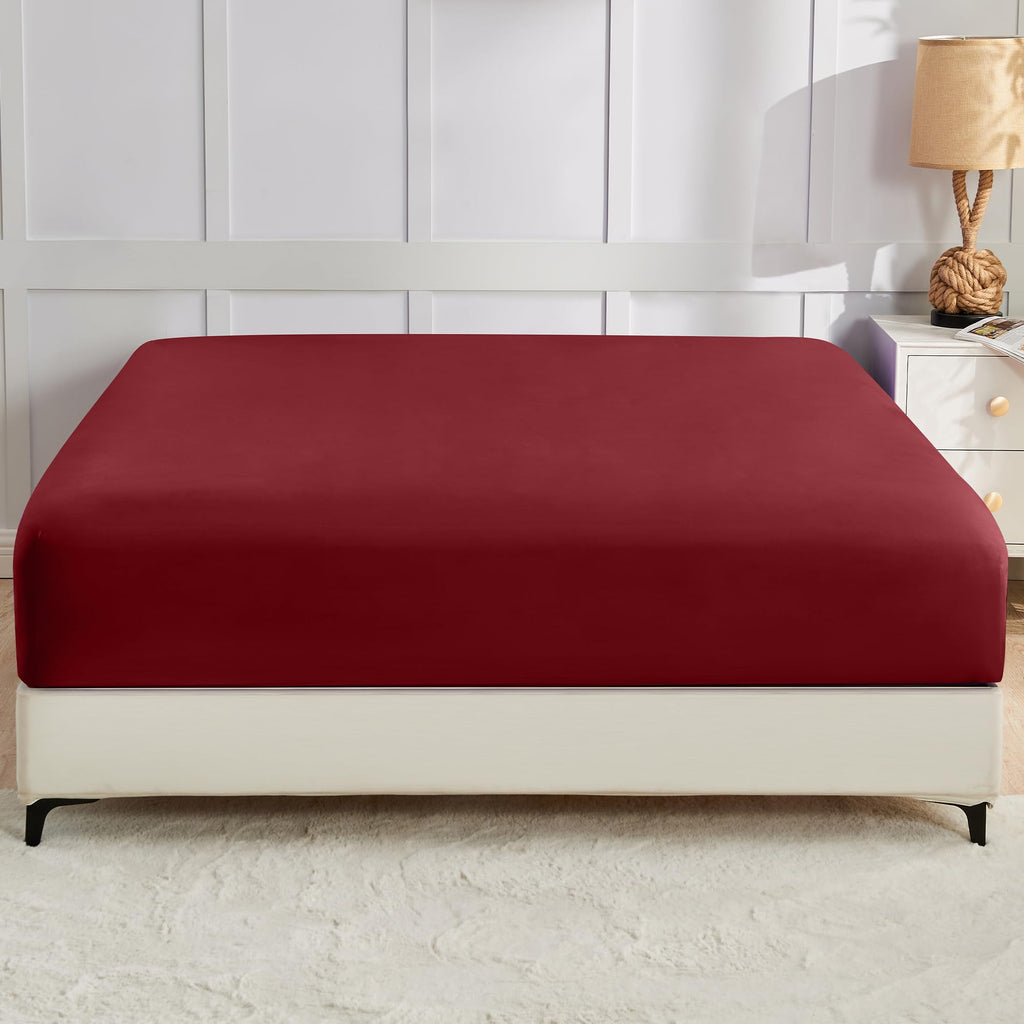 LINENLINK Ultra-Soft Fitted Sheet for Guest Beds
