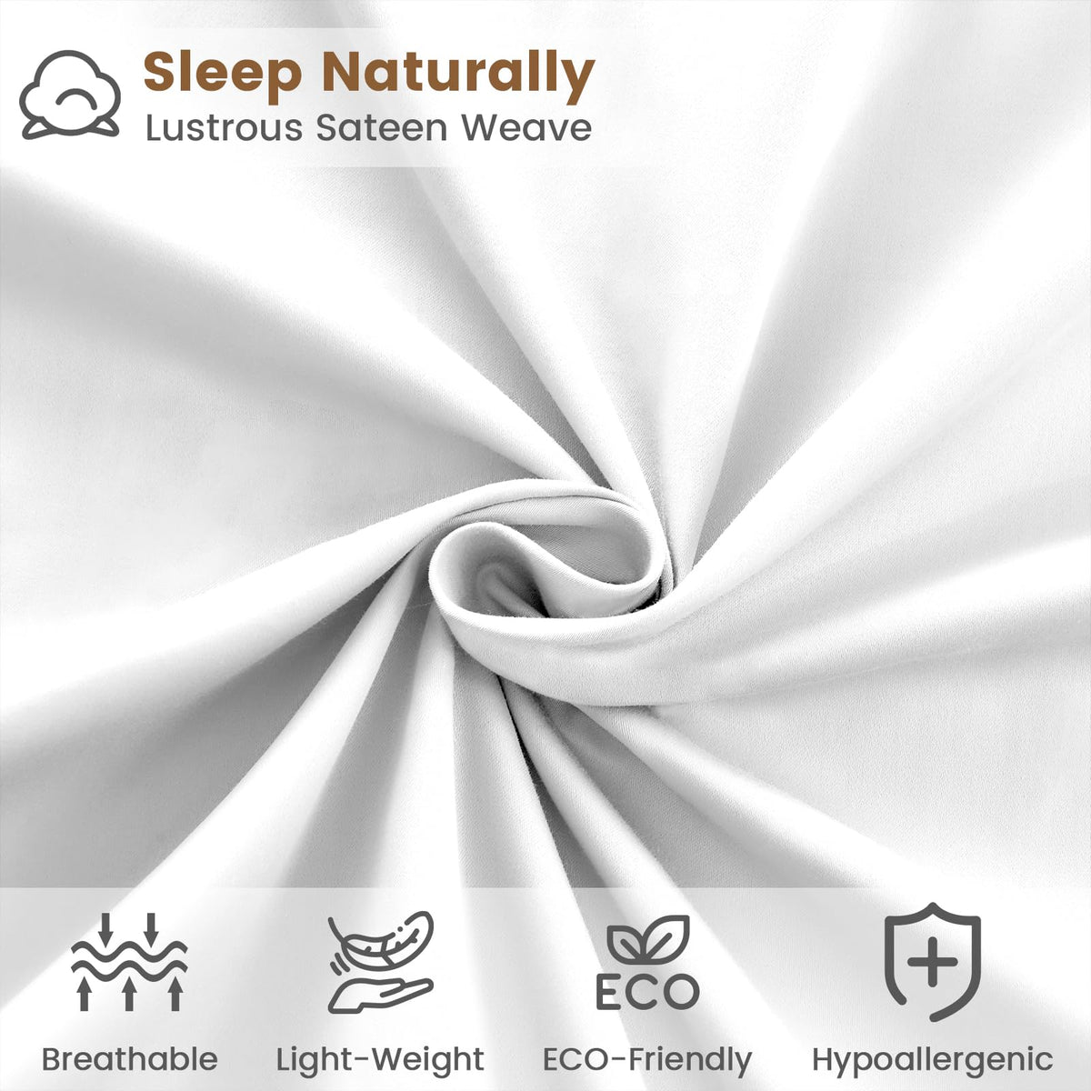 LINENLINK Hotel-Quality 100% Cotton Bed Sheet Set