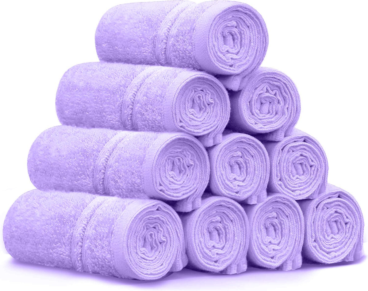 LINENLINK 100% Cotton Face Washers Towels, 10 Pack
