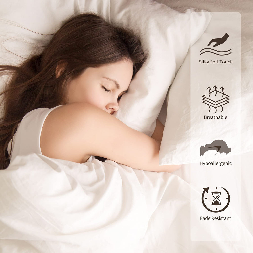 LINENLINK Hotel-Quality 100% Cotton Bed Sheet Set