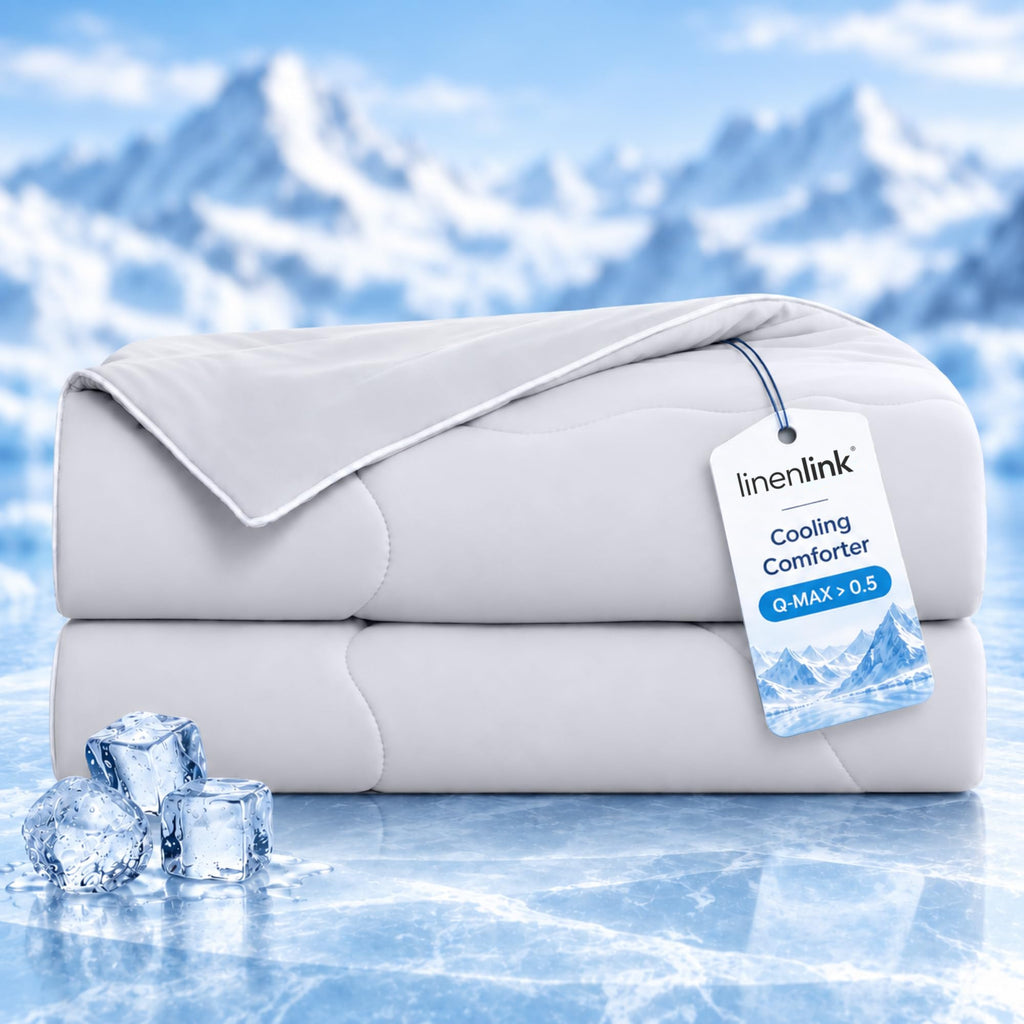 LINENLINK Cooling Comforter, Summer Quilt for Hot Sleepers
