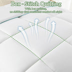 LINENLINK Bamboo Quilt - 300GSM Soft & Breathable All Season Doona, Hypoallergenic & Anti-Bacterial Duvet for Everyday Comfort, Machine Washable