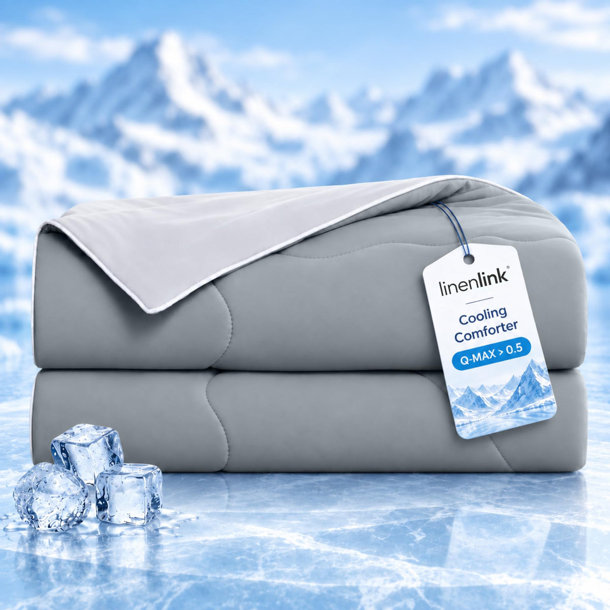 LINENLINK Cooling Comforter, Summer Quilt for Hot Sleepers
