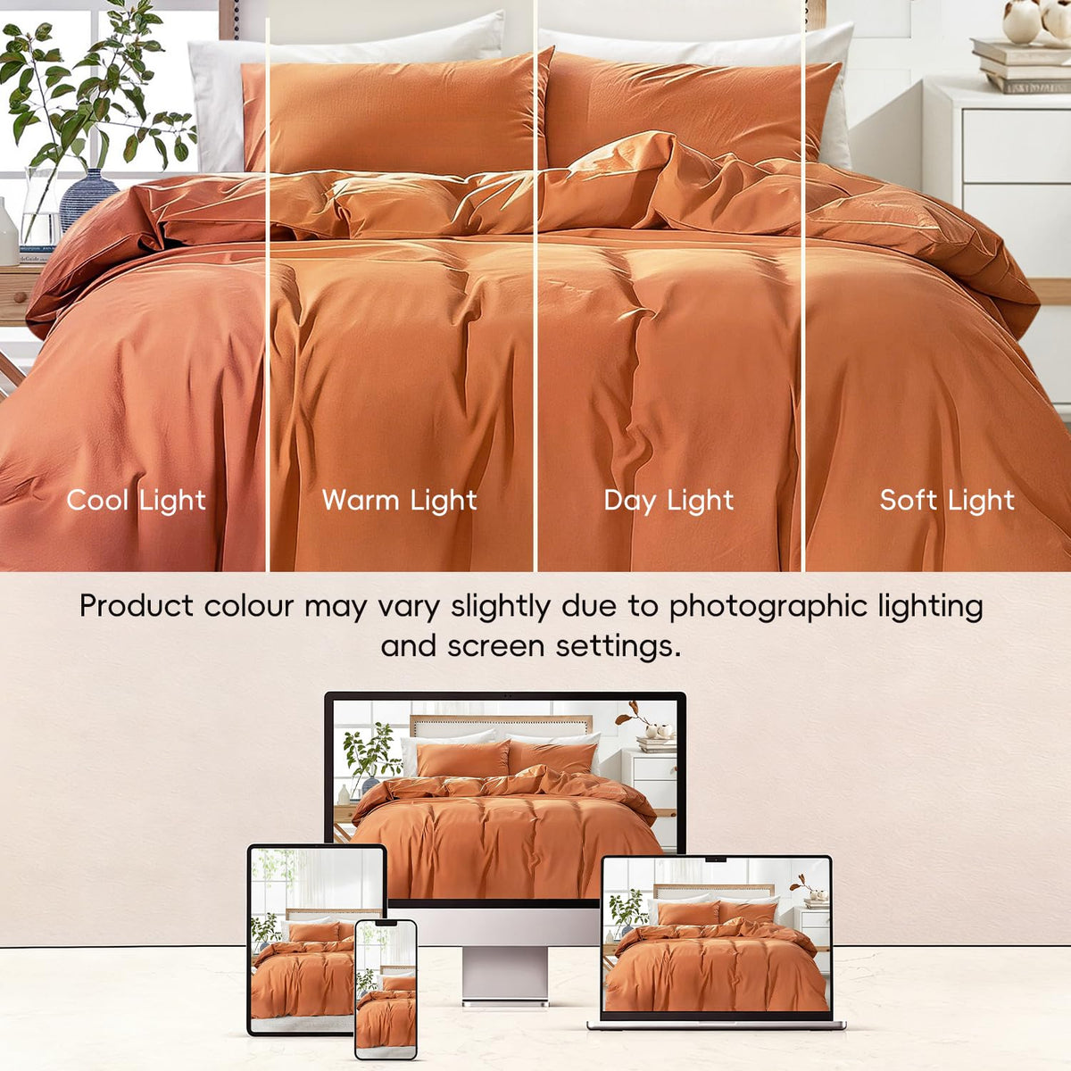 LINENLINK Vintage Washed Microfibre Quilt Cover Set