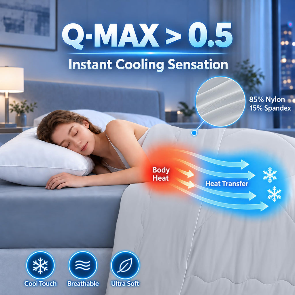 LINENLINK Cooling Comforter, Summer Quilt for Hot Sleepers