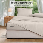LINENLINK 100% Bamboo Sheet Set 4 Piece for Hot Sleepers
