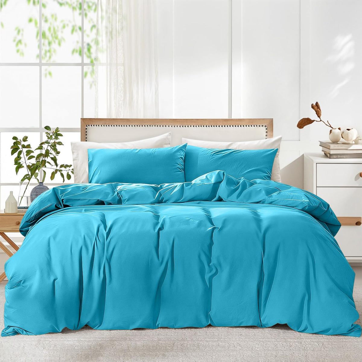 LINENLINK Vintage Washed Microfibre Quilt Cover Set