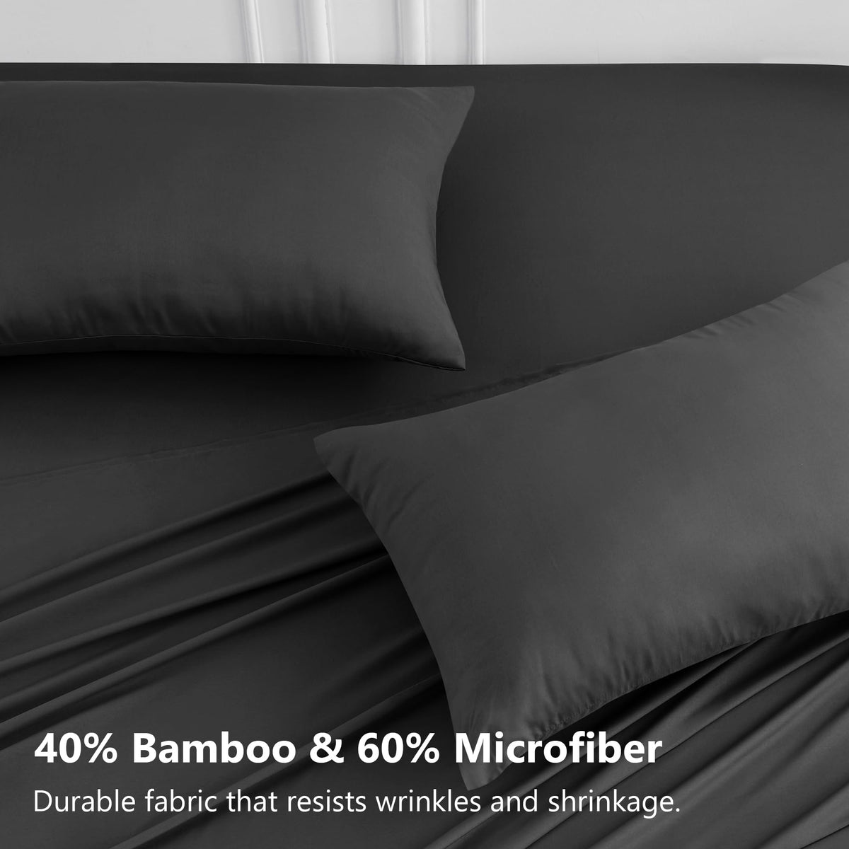 LINENLINK Bamboo Blend Pillowcases, 2 Pack
