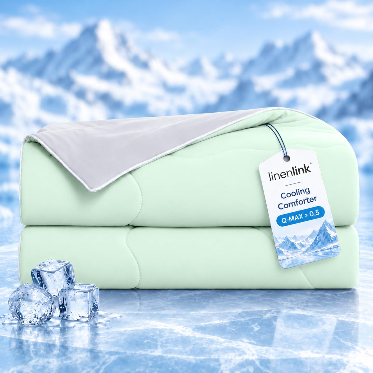 LINENLINK Cooling Comforter, Summer Quilt for Hot Sleepers