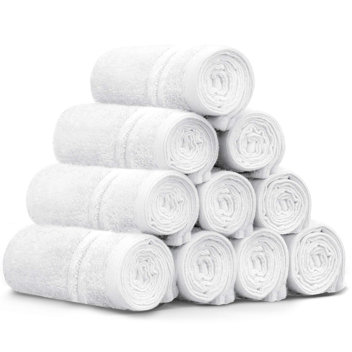 LINENLINK 100% Cotton Face Washers Towels, 10 Pack