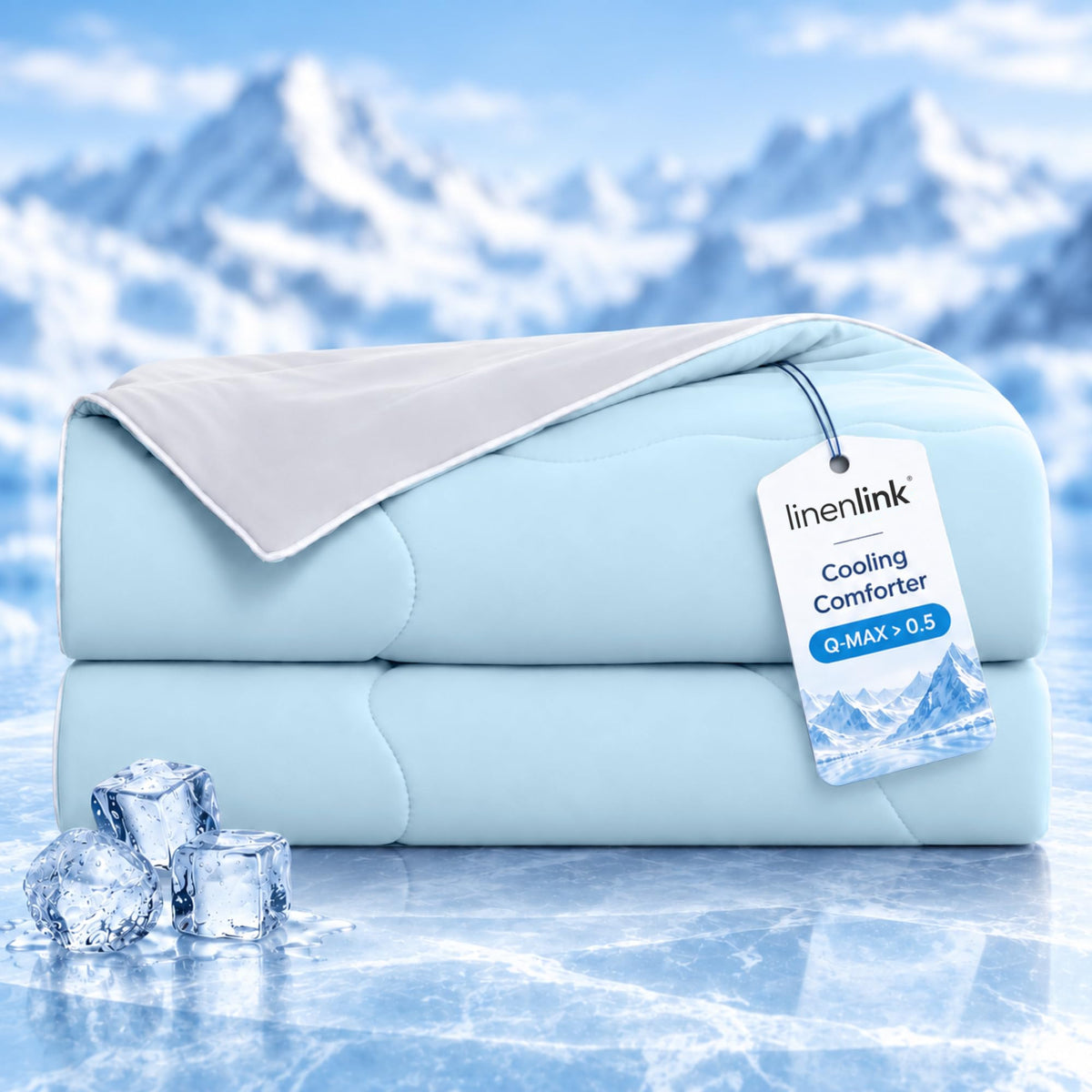 LINENLINK Cooling Comforter, Summer Quilt for Hot Sleepers