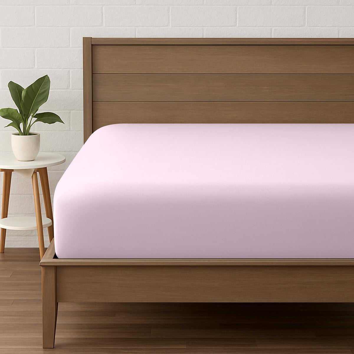 LINENLINK Ultra-Soft Fitted Sheet for Guest Beds