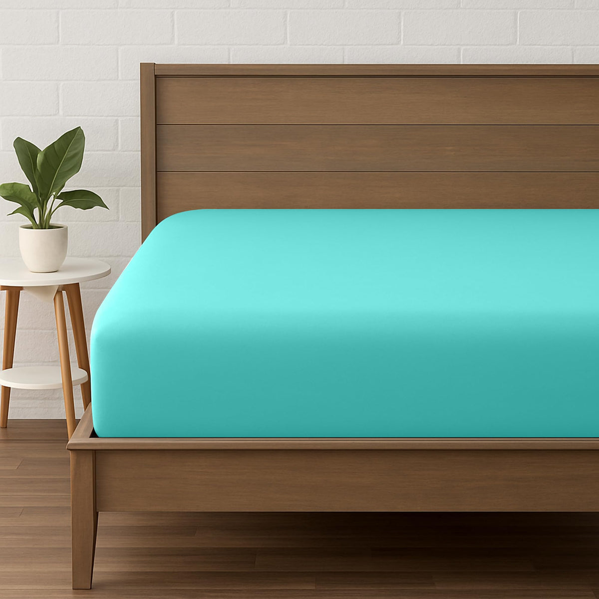 LINENLINK Ultra-Soft Fitted Sheet for Guest Beds