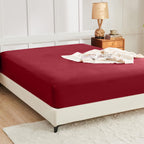 LINENLINK Ultra-Soft Fitted Sheet for Guest Beds
