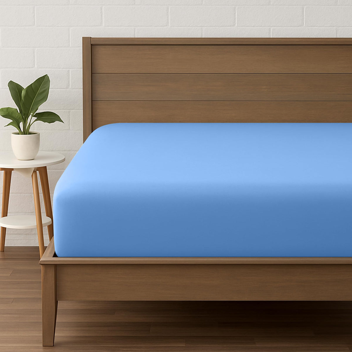 LINENLINK Ultra-Soft Fitted Sheet for Guest Beds
