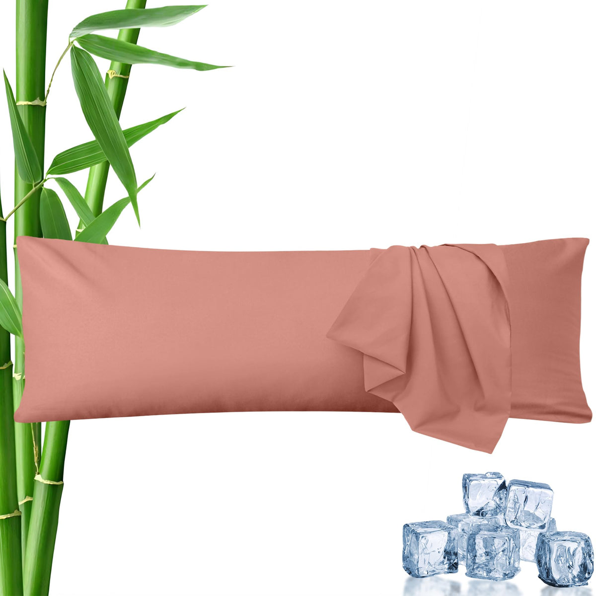 LINENLINK Bamboo Blend Pillowcases, 2 Pack
