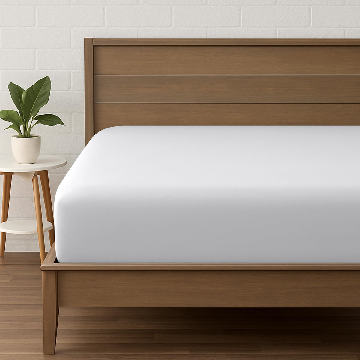 LINENLINK Ultra-Soft Fitted Sheet for Guest Beds