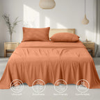LINENLINK Vintage Washed Bed Sheet Set