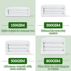 LINENLINK Bamboo Quilt - 300GSM Soft & Breathable All Season Doona, Hypoallergenic & Anti-Bacterial Duvet for Everyday Comfort, Machine Washable