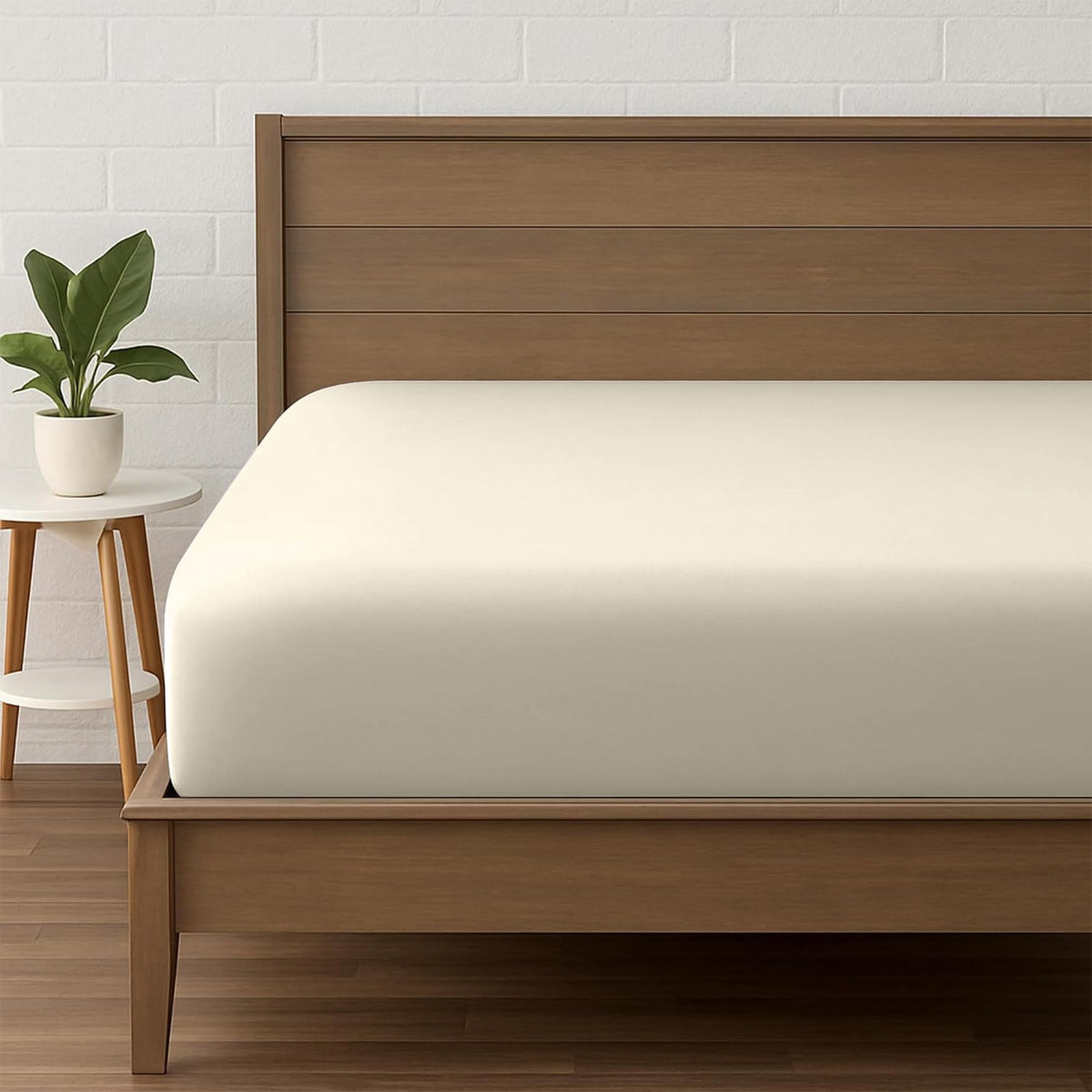 LINENLINK Ultra-Soft Fitted Sheet for Guest Beds