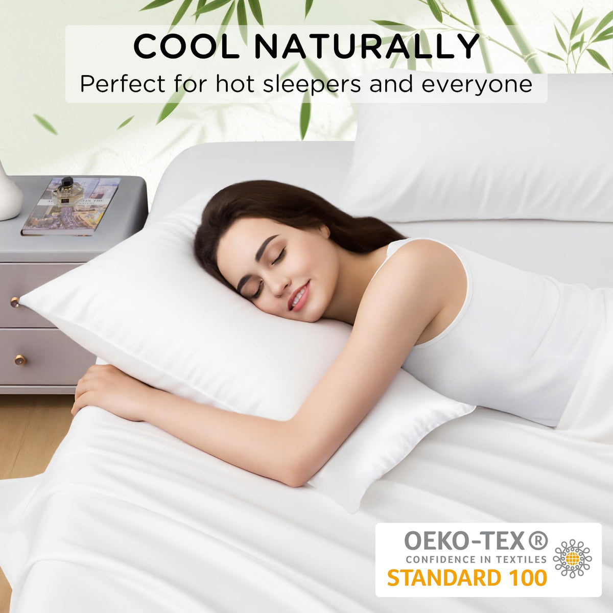 LINENLINK 100% Bamboo Pillowcase, 1 Pack