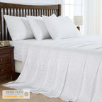 LINENLINK Hotel-Quality Stripe Bed Sheet Set