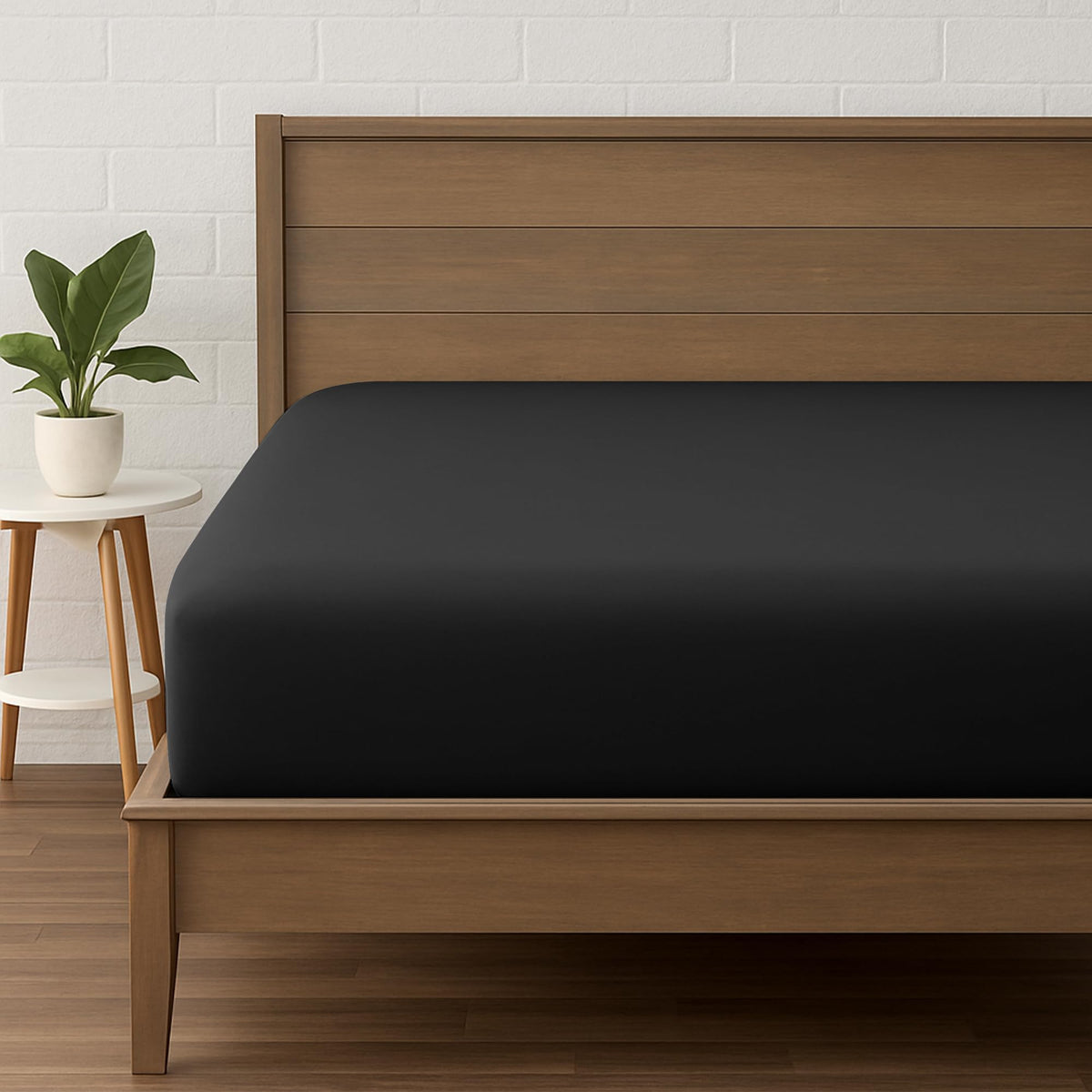 LINENLINK Ultra-Soft Fitted Sheet for Guest Beds