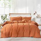 LINENLINK Vintage Washed Microfibre Quilt Cover Set