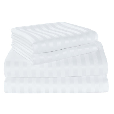 LINENLINK Hotel-Quality Stripe Bed Sheet Set