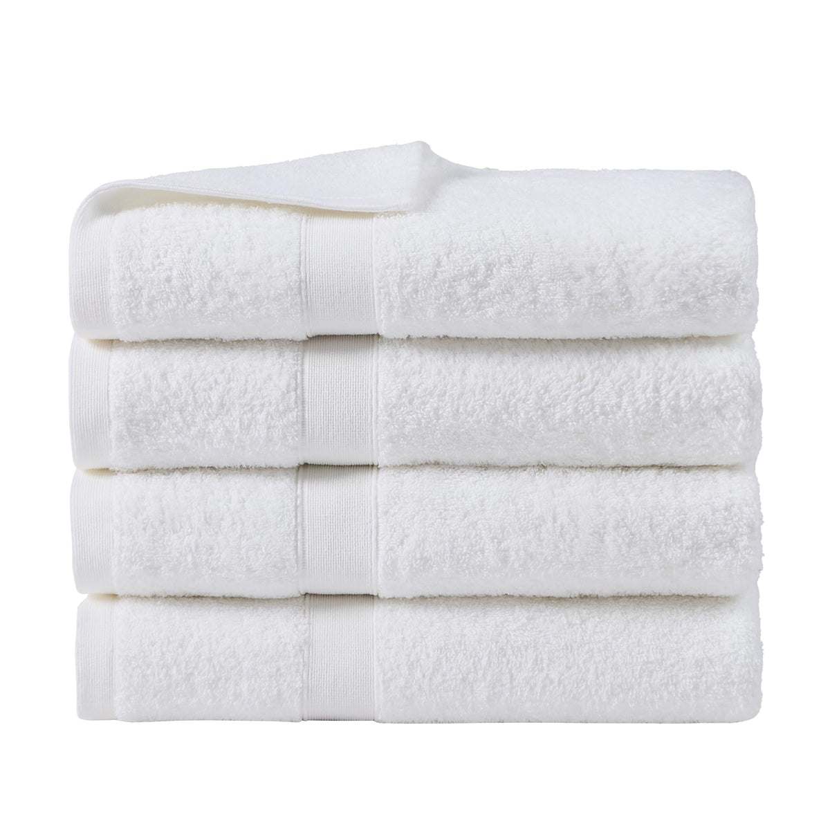 LINENLINK 100% Cotton Bath Towels, 4 Pack