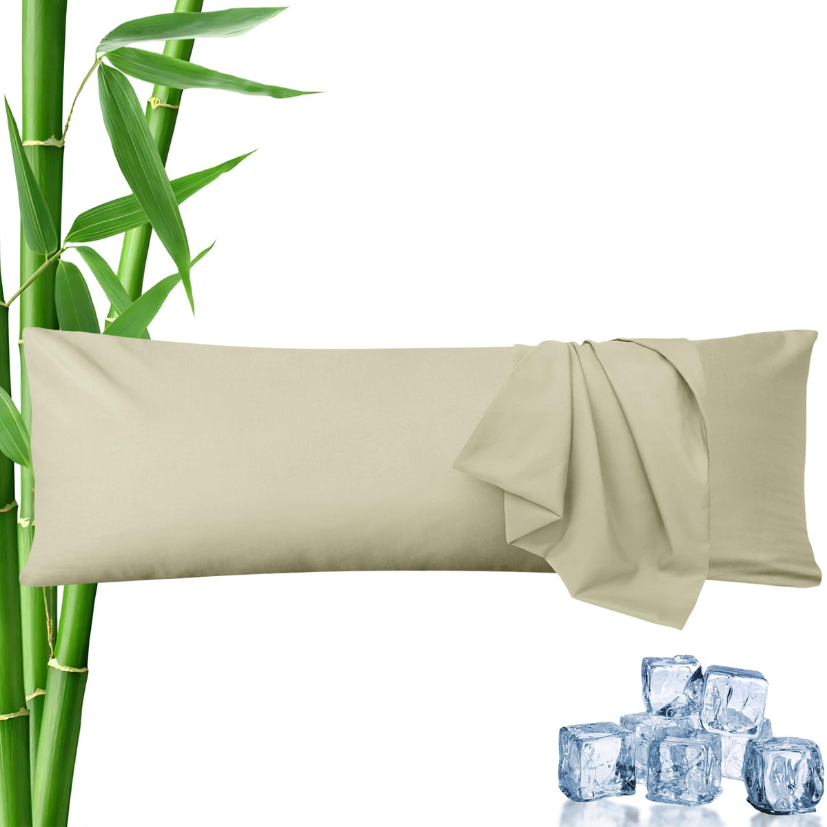 LINENLINK Bamboo Blend Pillowcases, 2 Pack