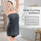 LINENLINK 100% Cotton Bath Towels, 4 Pack