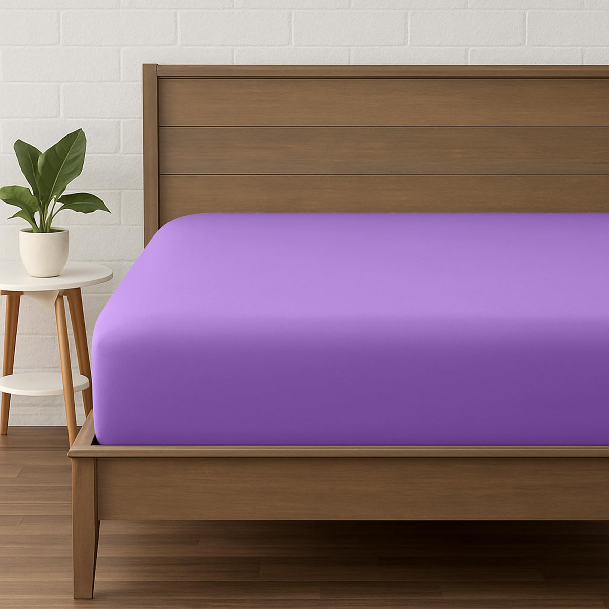 LINENLINK Ultra-Soft Fitted Sheet for Guest Beds