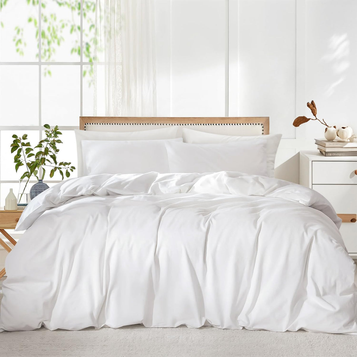 LINENLINK Vintage Washed Microfibre Quilt Cover Set