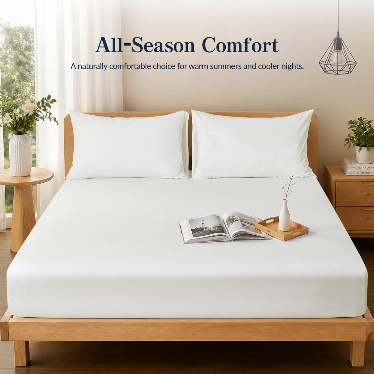 LINENLINK 100% Cotton Fitted Sheet Only