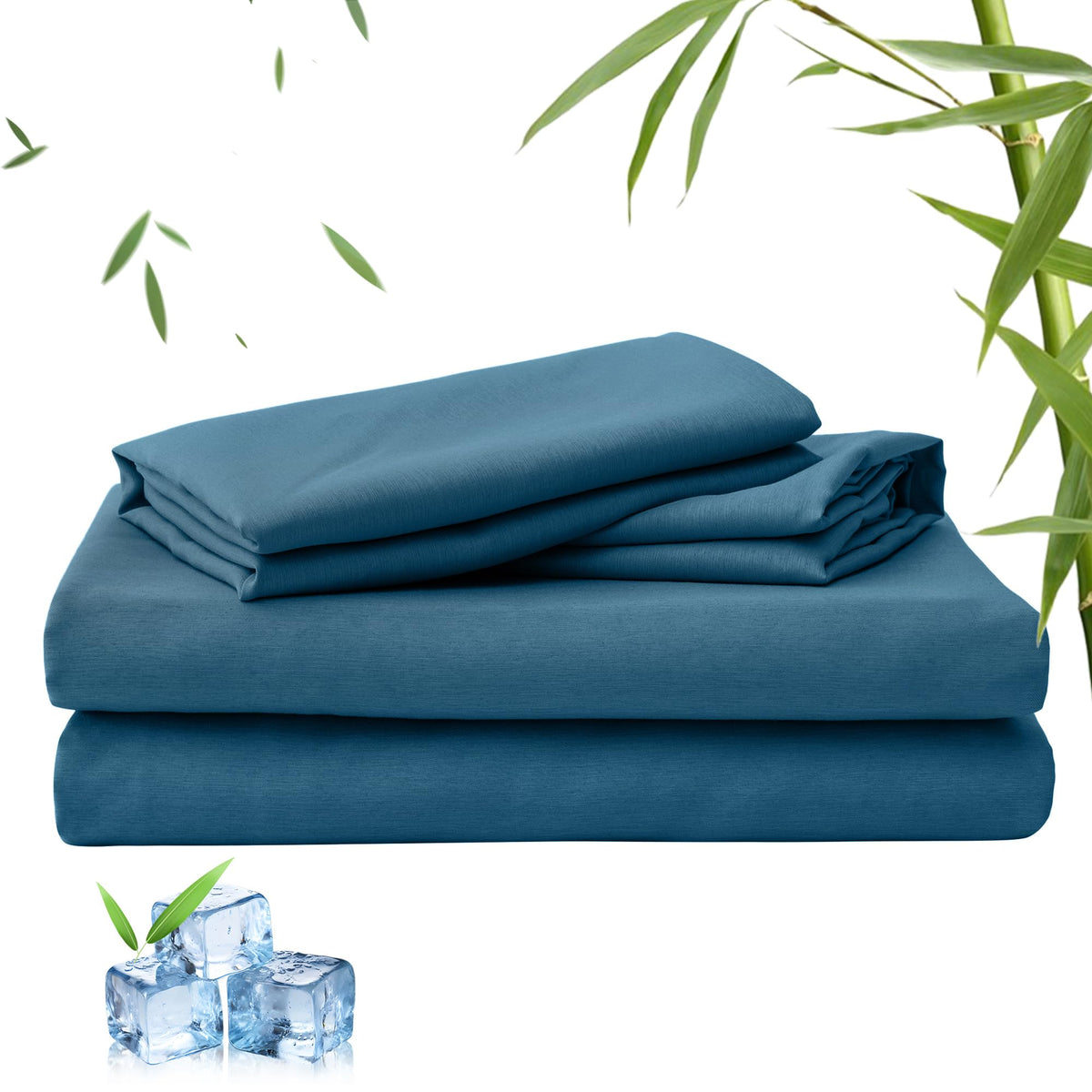 LINENLINK 2000TC Bamboo Sheet Set for Hot Sleepers