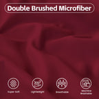 LINENLINK 1800TC Microfibre Fitted Sheet & 2 Pillowcases