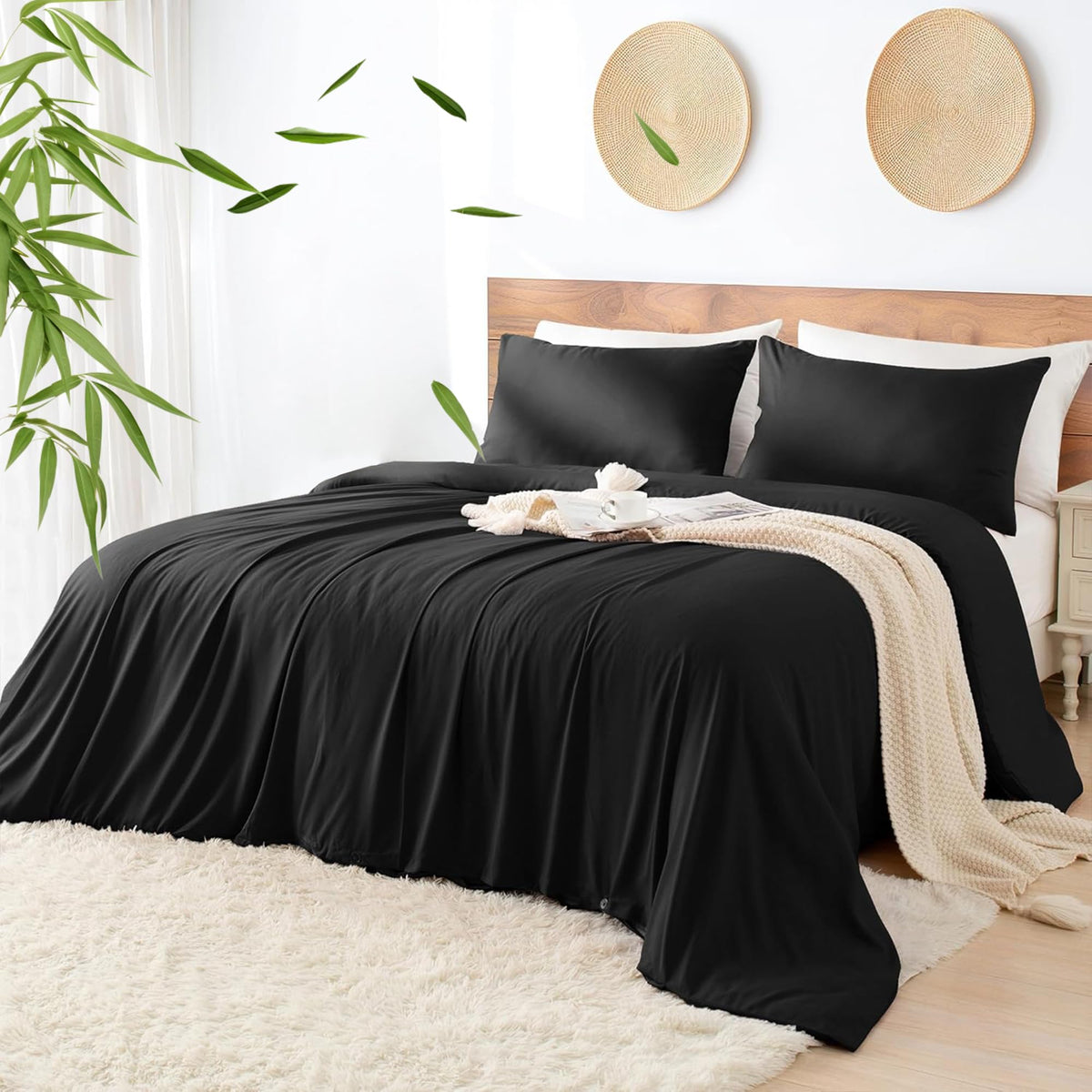 LINENLINK Cooling Bamboo Blend Quilt Cover Set