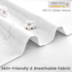 LINENLINK Hotel-Quality 100% Cotton Bed Sheet Set