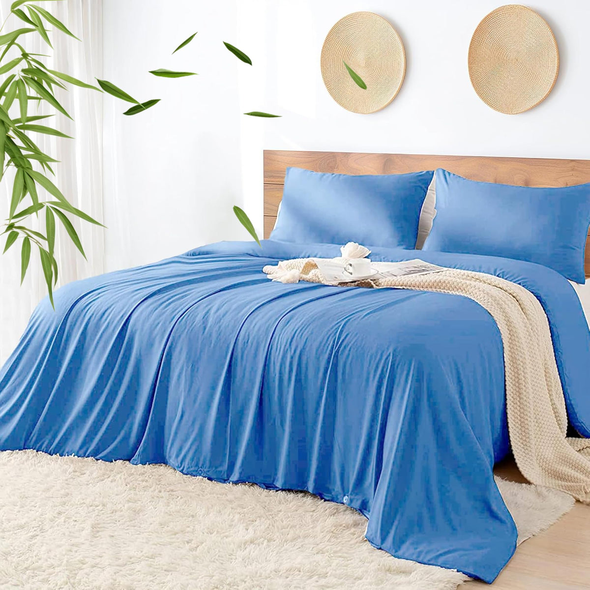 LINENLINK Cooling Bamboo Blend Quilt Cover Set