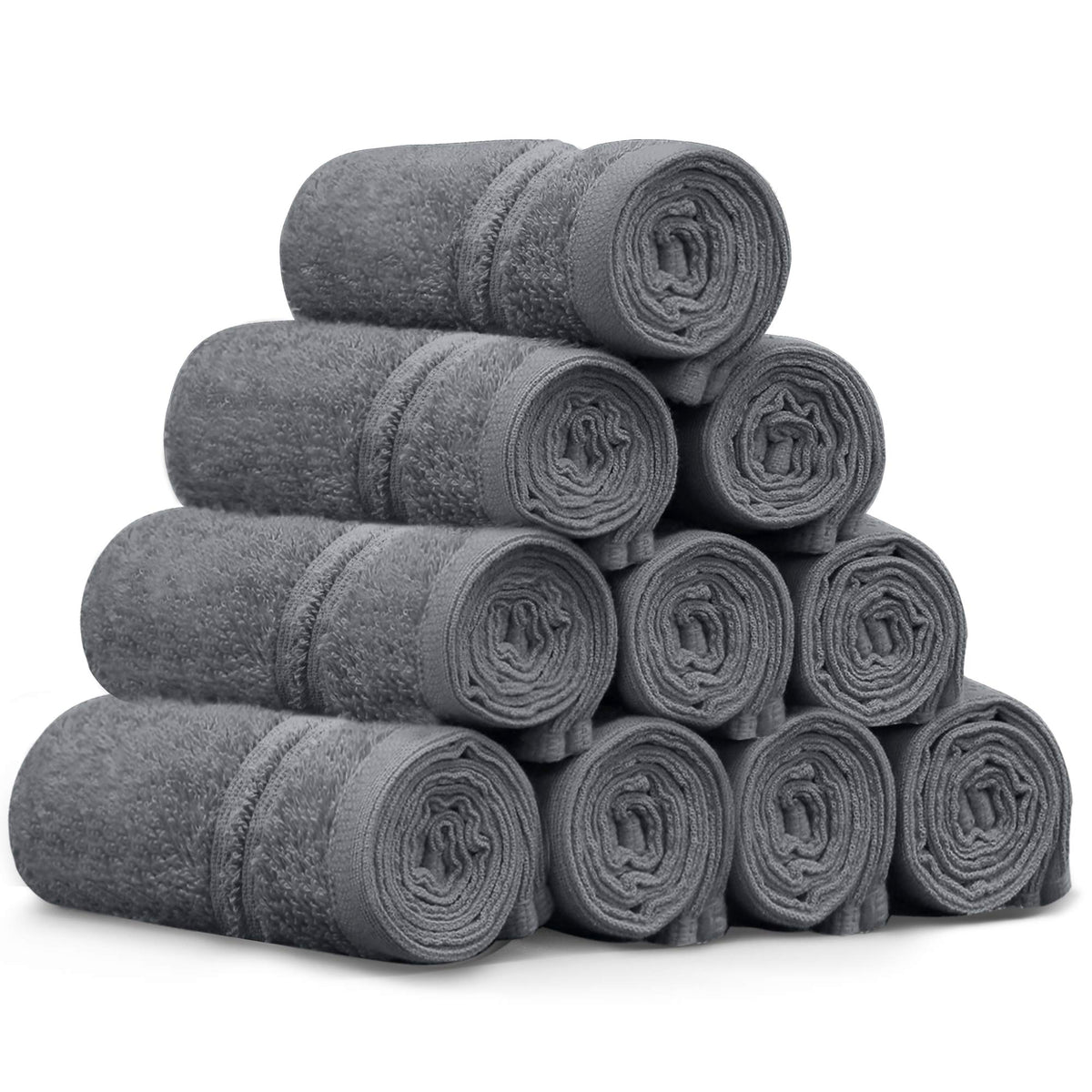 LINENLINK 100% Cotton Face Washers Towels, 10 Pack
