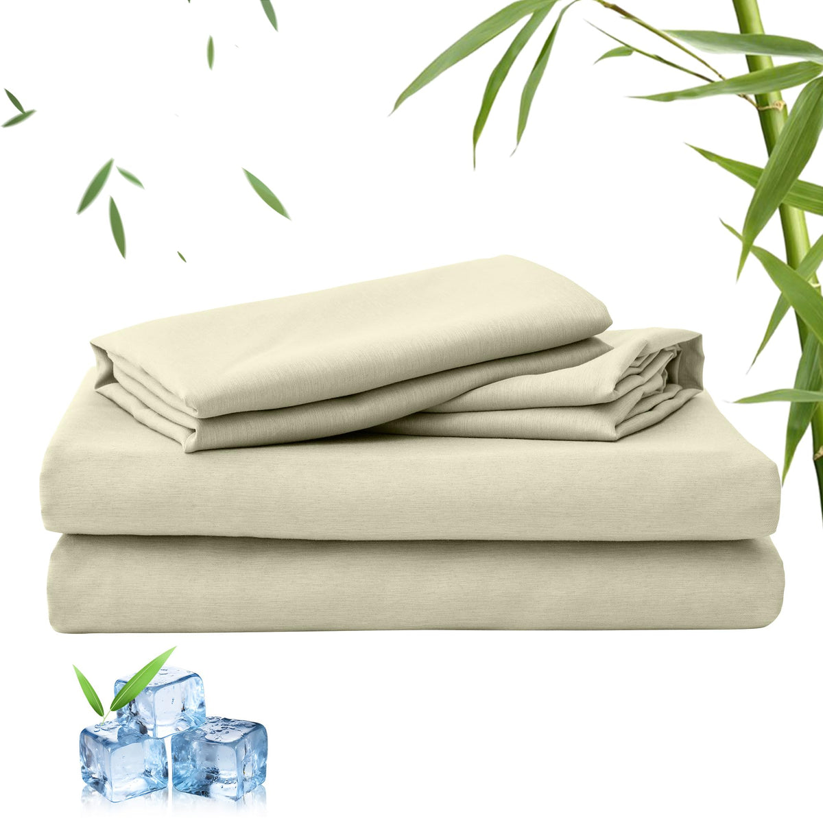 LINENLINK 2000TC Bamboo Sheet Set for Hot Sleepers