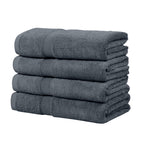 LINENLINK 100% Cotton Bath Towels, 4 Pack